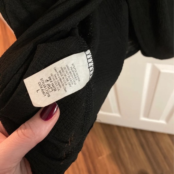 Lime n Chili Black Tie Back Top - Picture 5 of 5